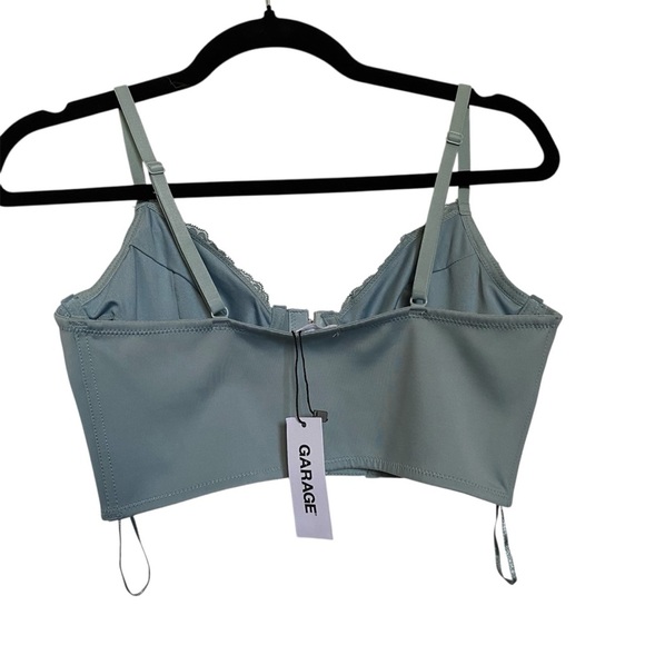 NWT GARAGE Elegant Lace Bralette in Light Blue - Picture 2 of 7